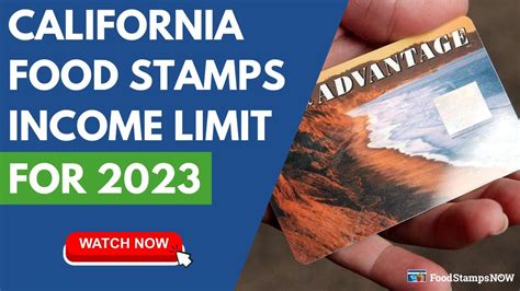 California Food Stamps Income Limit For 2023 Youtube