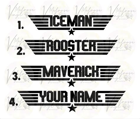 5 Top Gun Call Signs