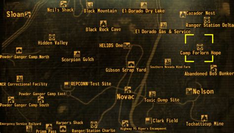 Camp Forlorn Hope Location