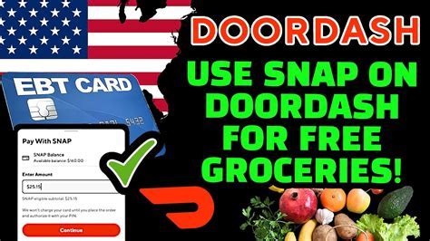 Food Stamps on DoorDash Allowed