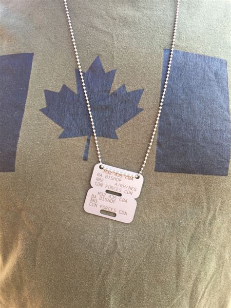 Canadian Army Dog Tags Information