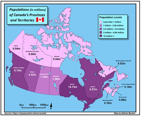 Canada's Most Populous Provinces: A Ranked List