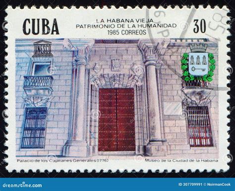 Captain General Palace Facade 1776 Cuba Circa 1985 Editorial Photo Image Of Facade Window