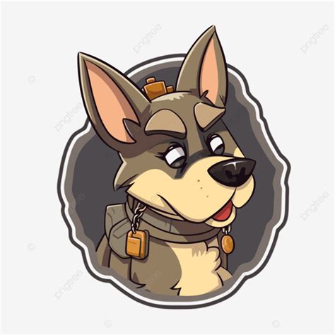 5 Cartoon Military Dogs