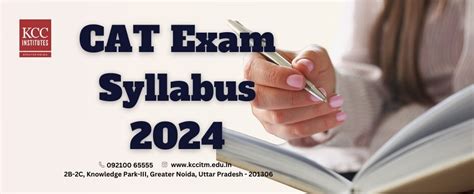 Cat Exam Syllabus 2024 Kcc Institutes