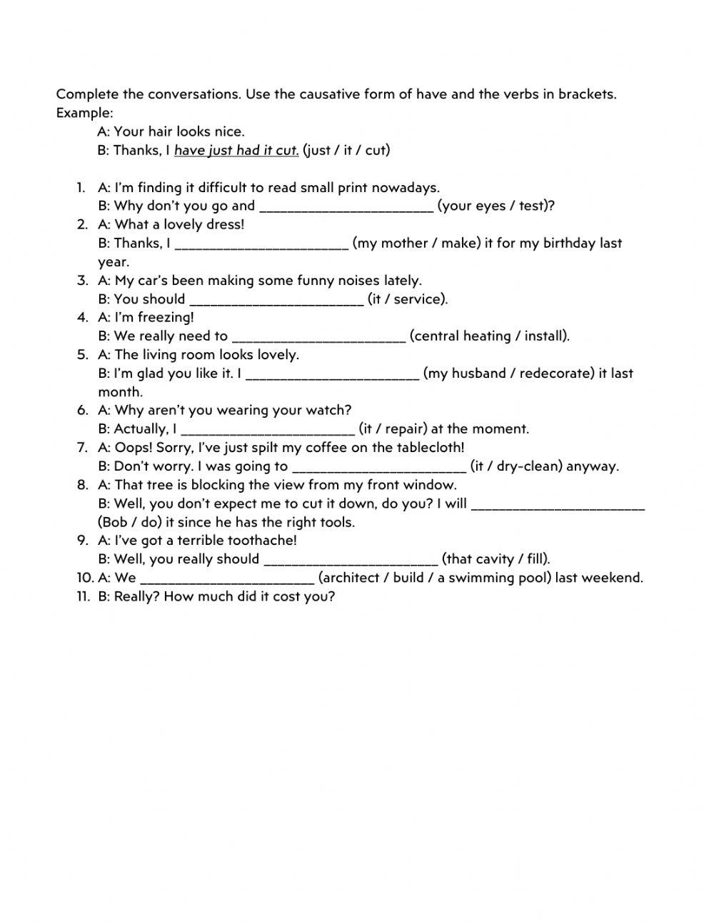 Causa 2 Worksheet Live Worksheets