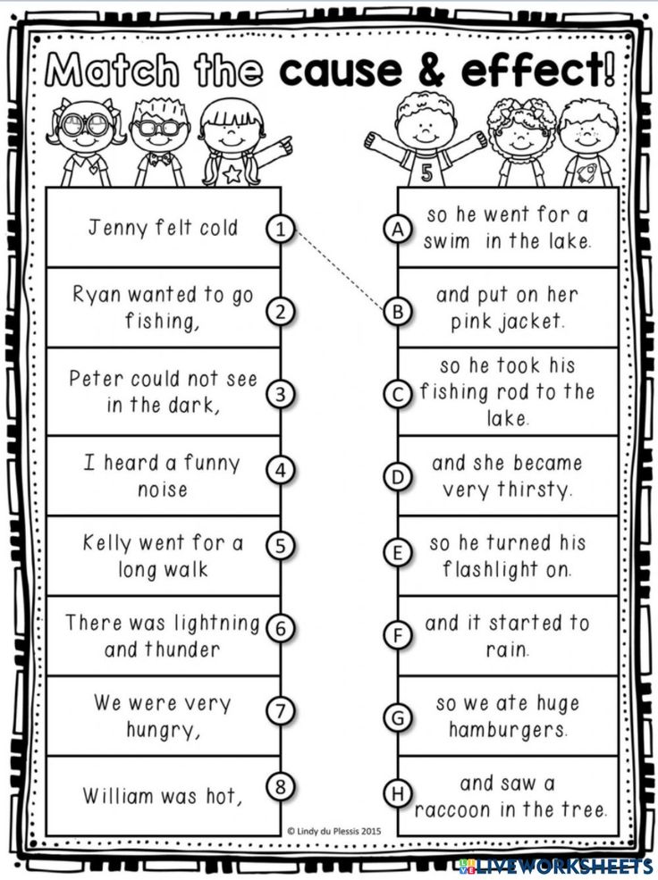 Cause And Effect Worksheets Third Grade