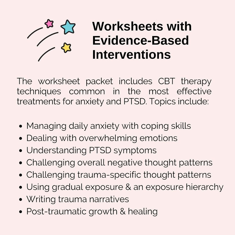 Cbt Therapy Worksheets For Adults Etsy