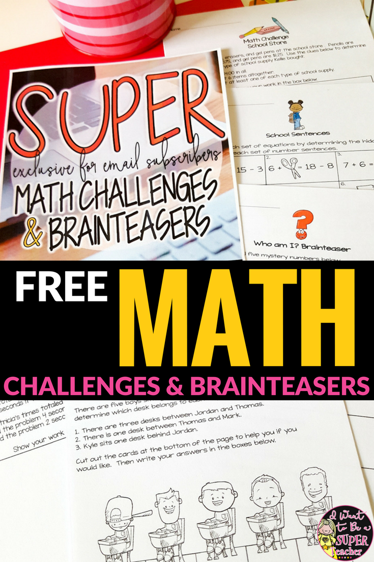 Challenge Advanced Learners Today With Free Math Challenges Artofit