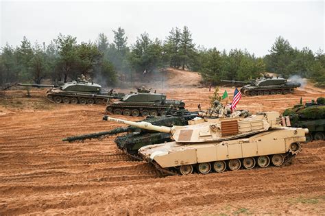 Challenger 2 Leopard 2 And Abrams Tanks Joint Exercise In Latvia R Tanks