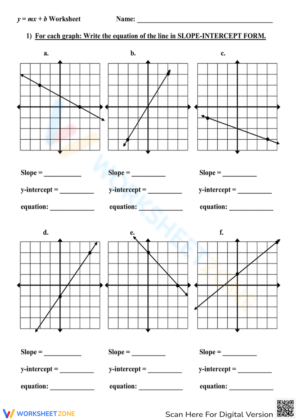 Changing To The Form Y Mx B Worksheet Key Livinghealthybulletin