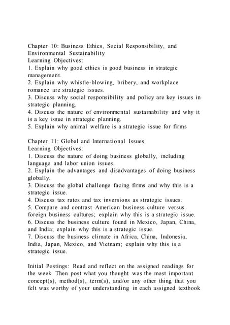 Chapter 10 Business Ethics Social Responsibility And Environmen Pdf