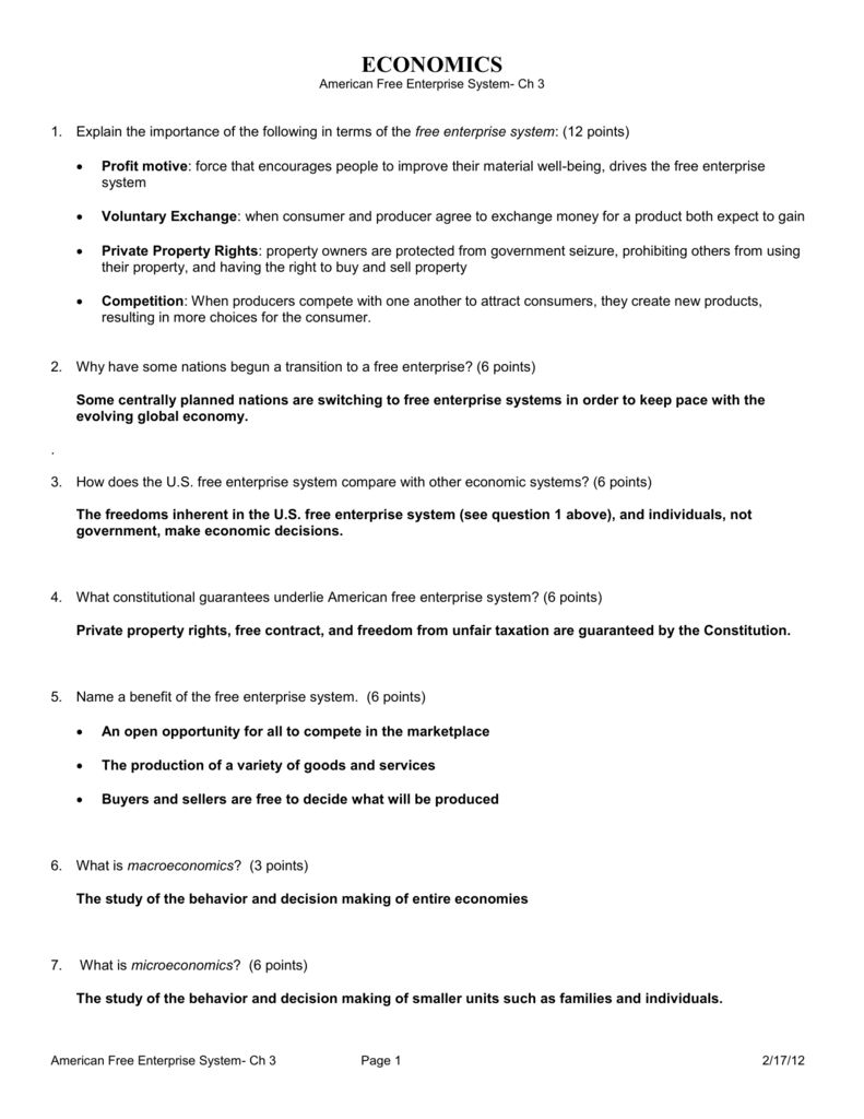 Economic Systems Worksheet Answers: Simplify Learning Economics