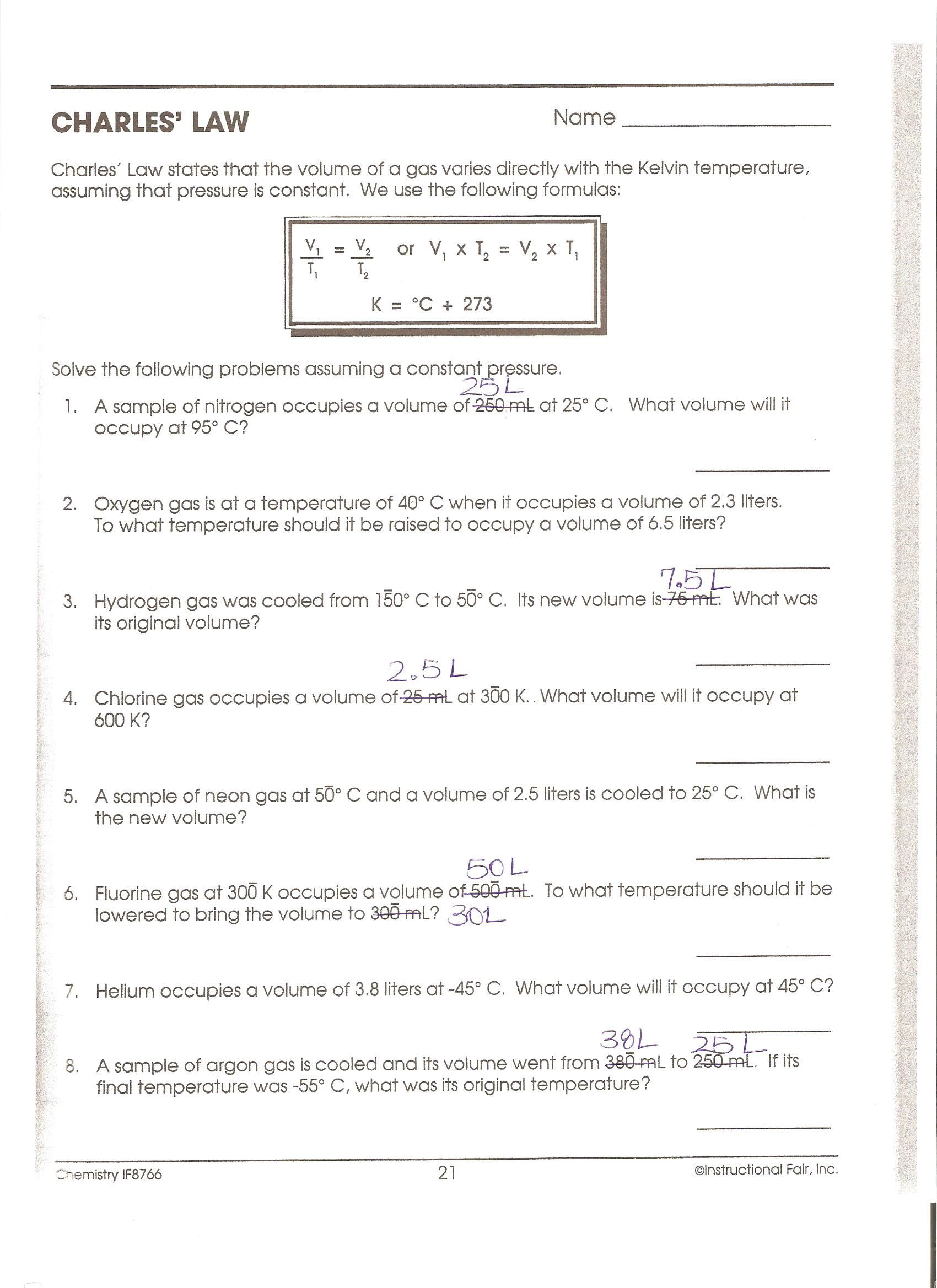 5 Essential Charles Laws Answers for Students