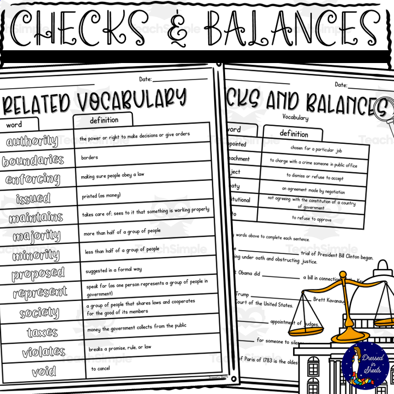 5 Essential Checks and Balances Worksheet Answers