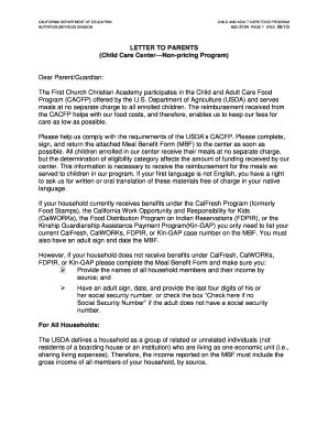 Child Support Letter For Food Stamps Fill Online Printable Fillable Blank Pdffiller