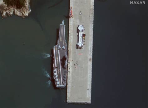 5 China Aircraft Carrier Spotted in Satellite Images