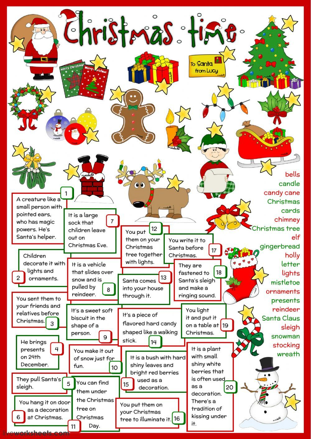 Christmas Interactive And Downloadable Worksheet You Can Do The