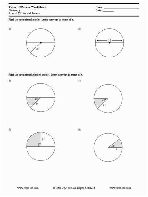 Mastering Circles with Ease Day 1 Worksheet