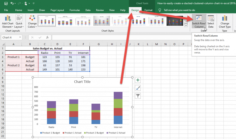 Clustered Column Chart In Excel How To Make Clustered Column Chart