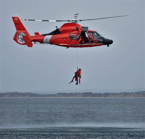 Coast Guard Helicopter Water Rescue Demonstration At Breakwater Not Your Average Engineer