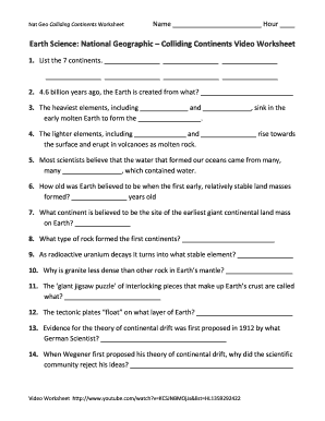 Colliding Continents Worksheet Pdf Nat Geo Colliding Continents