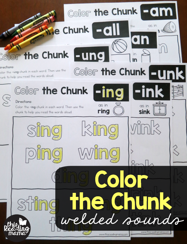 Color The Chunk Welded Sounds This Reading Mama Worksheets Library