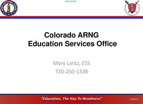 Colorado Arng Education Services Office Ppt Download