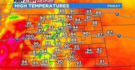 Colorado Weather Hot With Near Record Highs This Weekend Only Isolated Storms Each Day Cbs