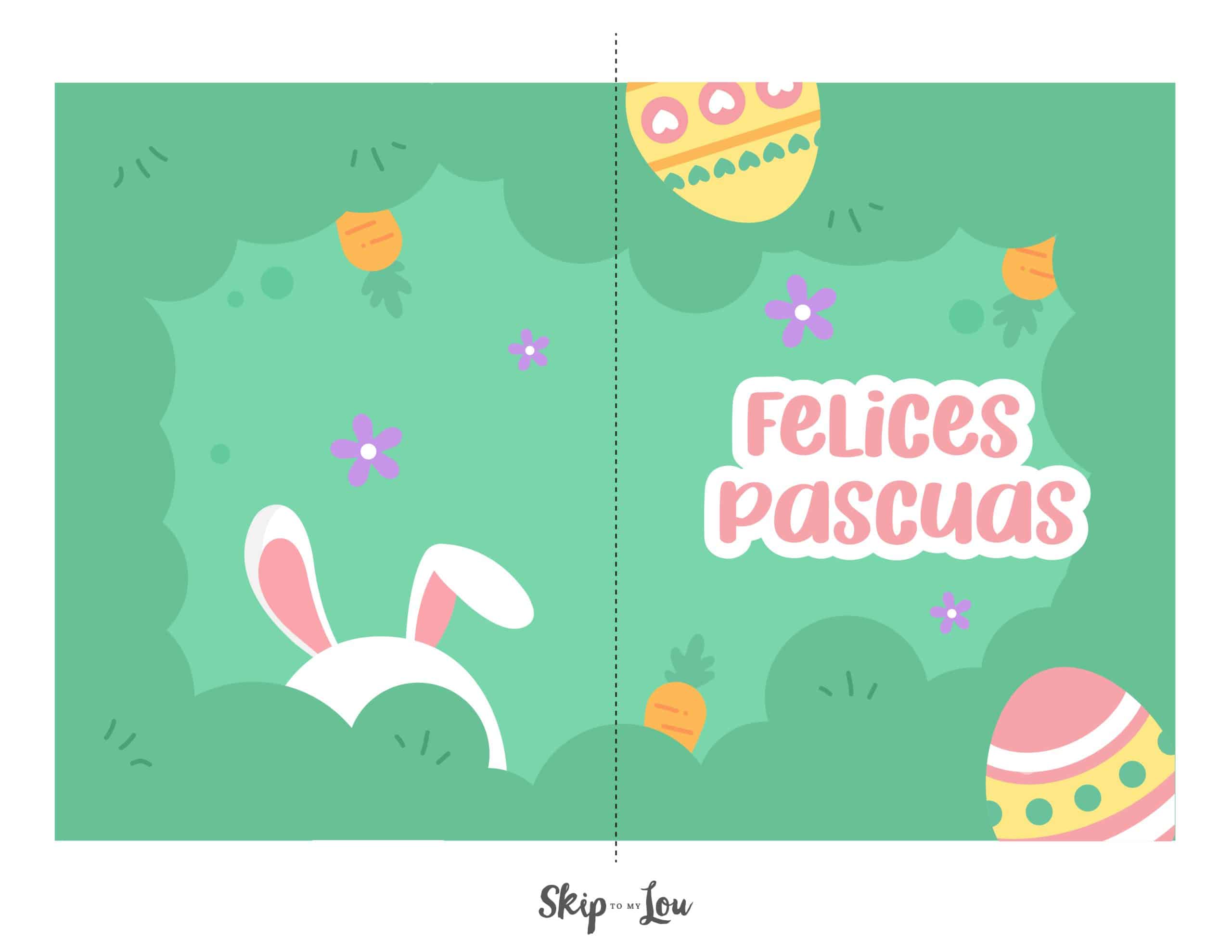 Colorful Happy Easter In Spanish Printable Cards Skip To My Lou