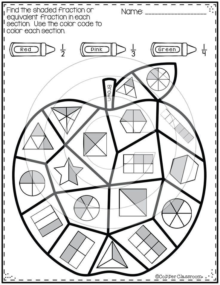 Coloring Fractions 5 Worksheets Free Printable Worksheets Worksheetfun