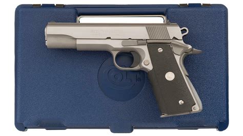 Colt Mk Iv Series 80 Government Model Pistol With Case Rock Island Auction