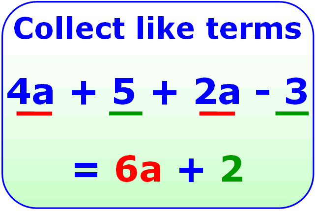 Combine Like Terms Simplify Algebraic Expressions 6 6 3 Youtube