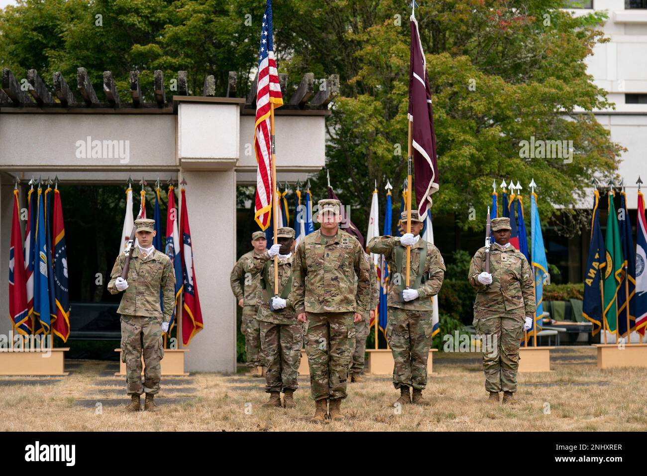 Command Sgt Maj Blake Wise Takes Command Of Troops At The Change Of Responsibility Ceremony