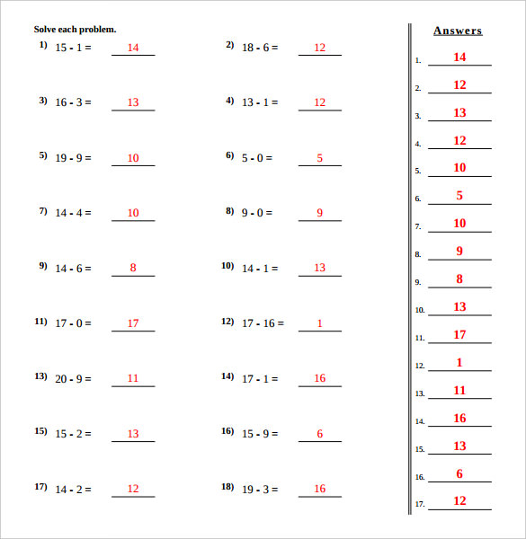 Common Core Sheets By Grade