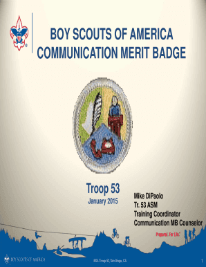 Communication Merit Badge Pdf Fill Online Printable Fillable Blank