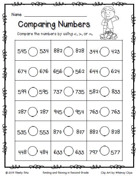 Comparing And Ordering Numbers Worksheets For Grade 2 Kidsworksheetfun