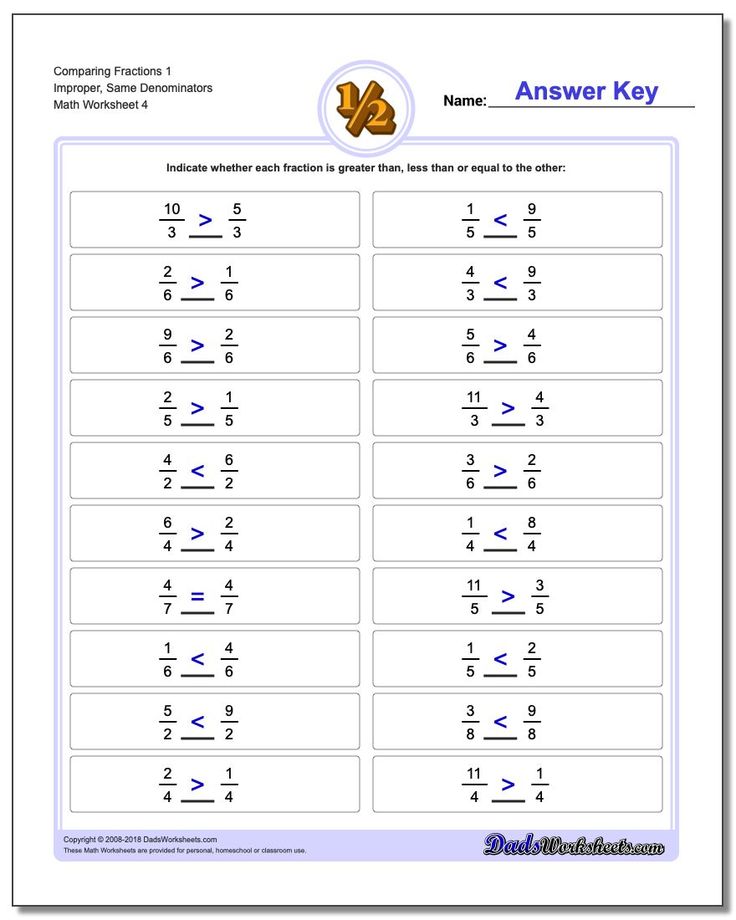 Master Comparing Fractions: Free Worksheets for Kids