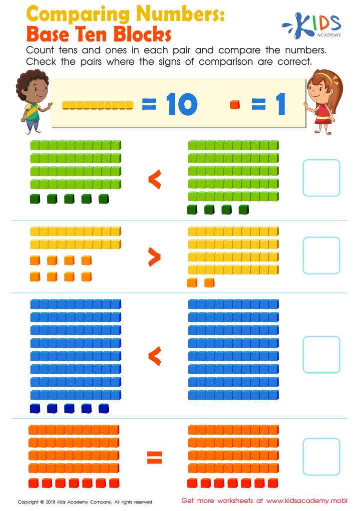 5 Ways to Use Base Ten Blocks for Number Comparison