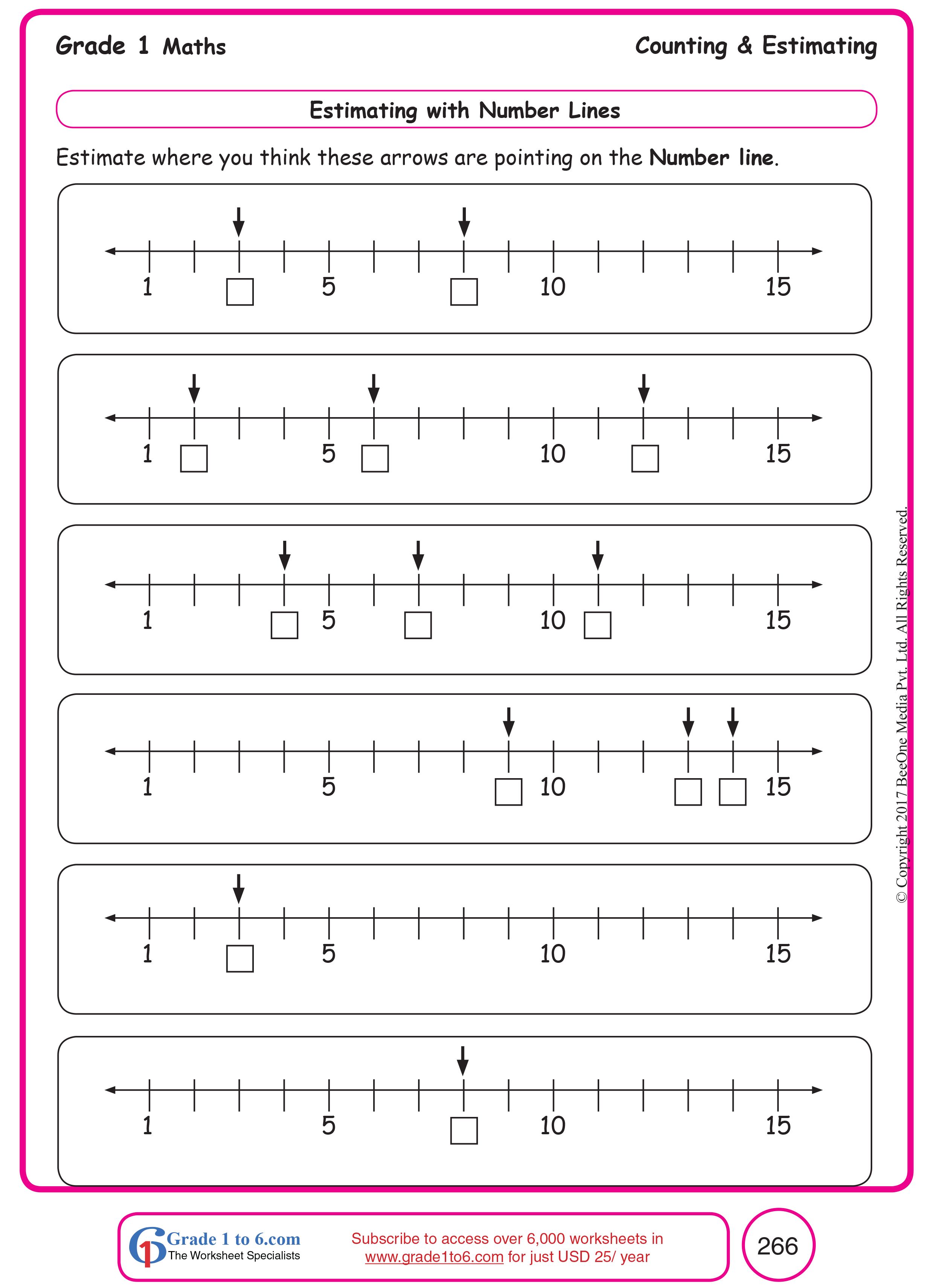 Comparing Numbers With Number Lines Worksheets 99Worksheets