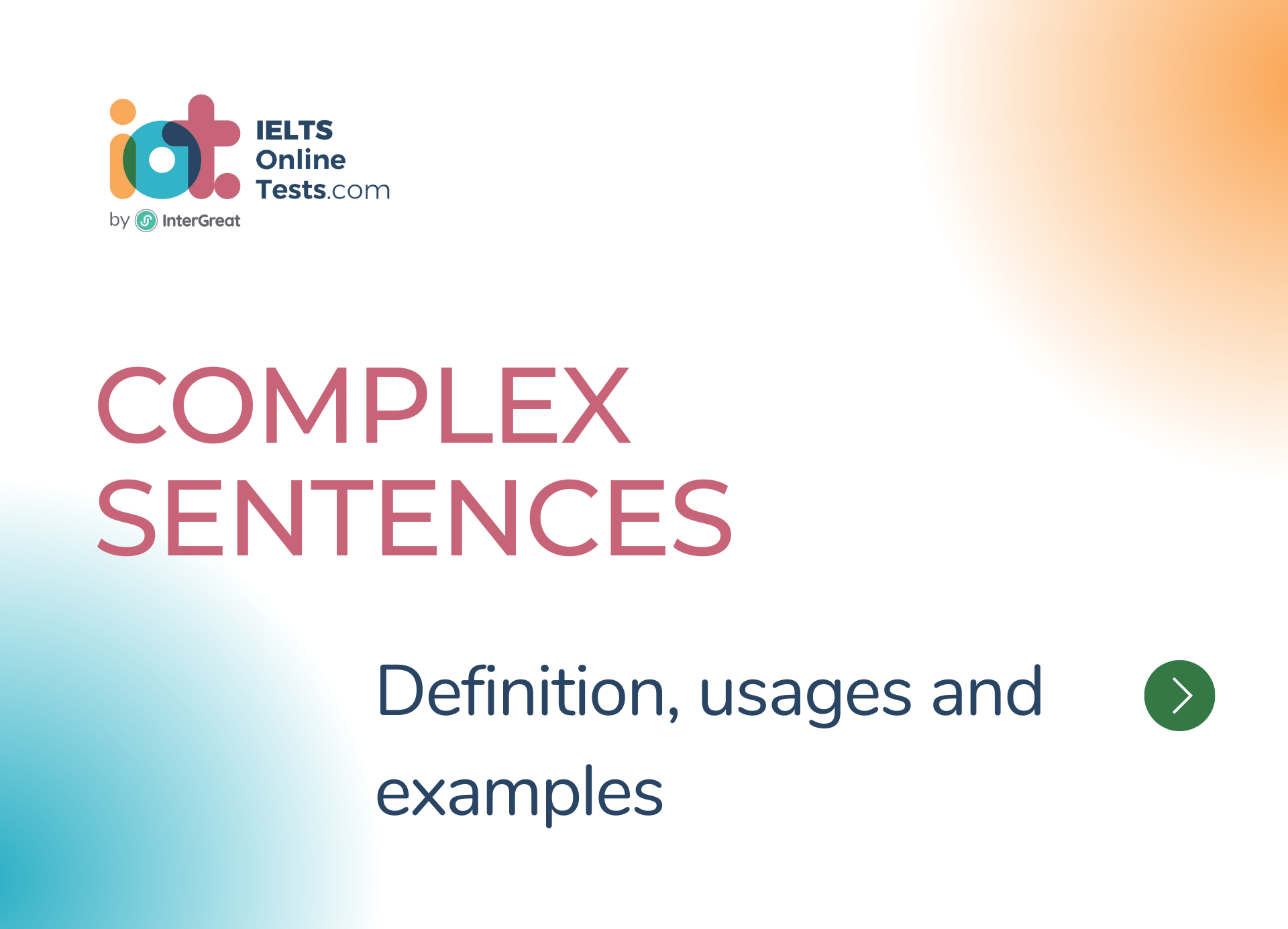 Complex Sentences Ielts Online Tests