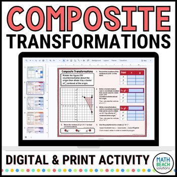 Composite Transformations Graphing Activity Print And Digital Tpt