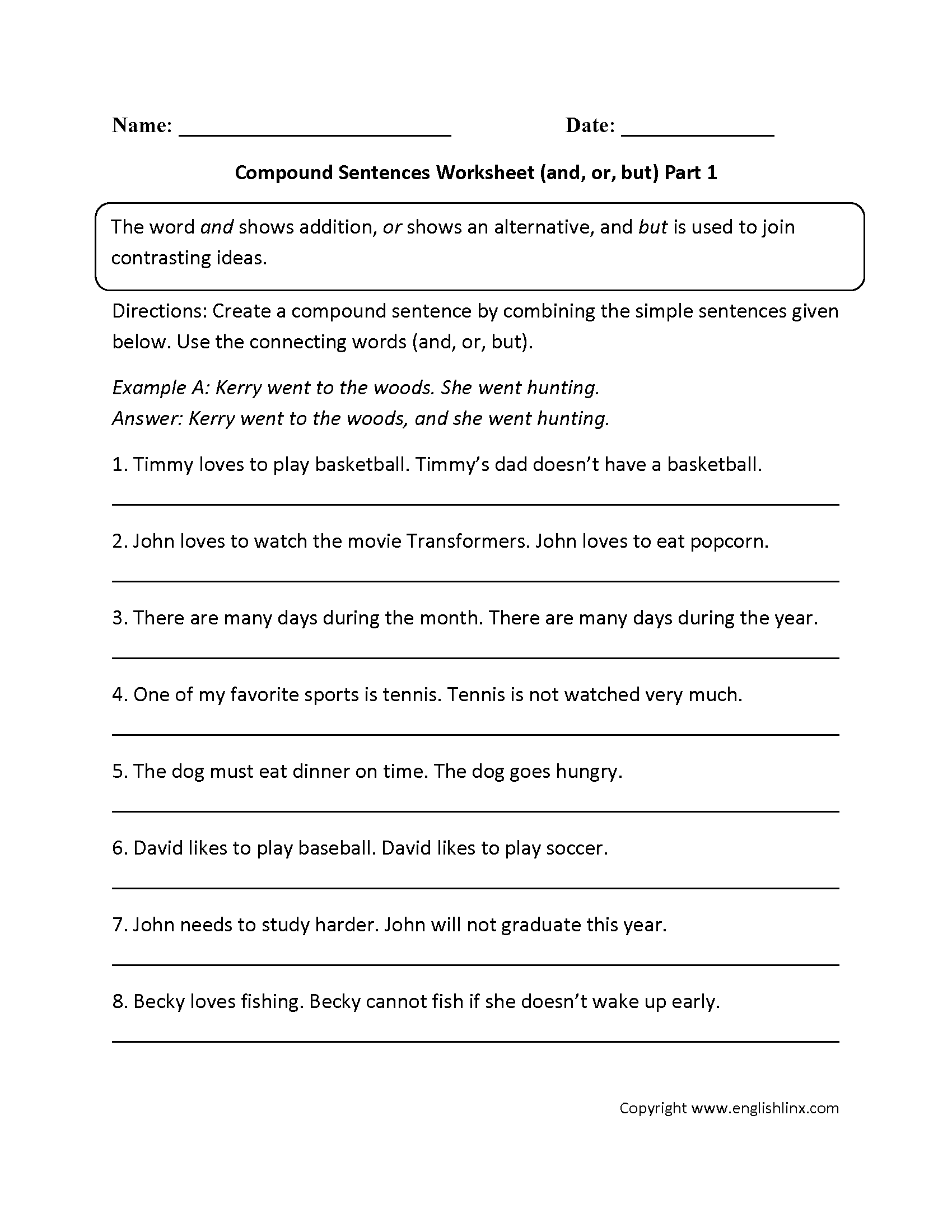 Compound Sentence Worksheet: Mastering Complex Structures Easily