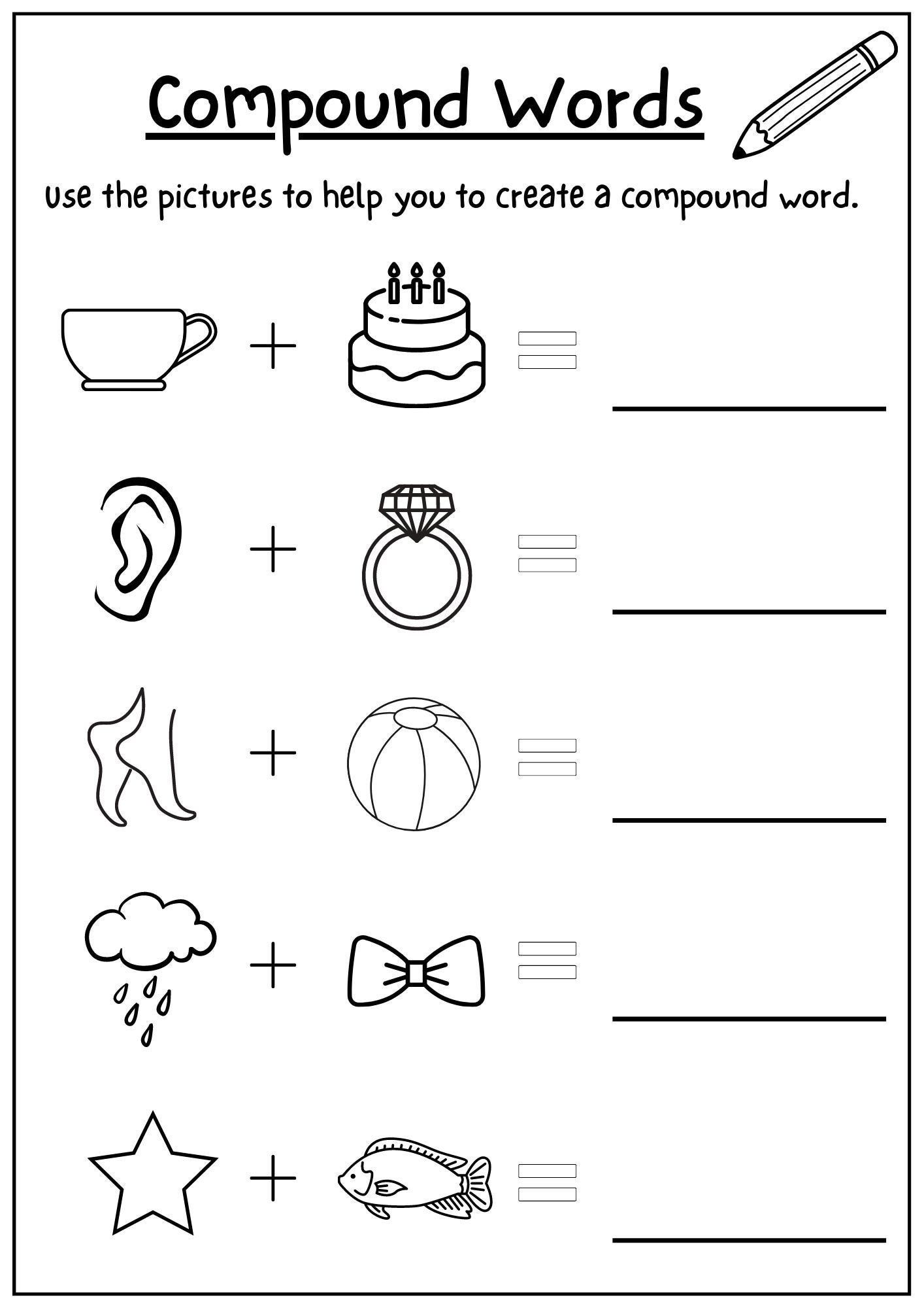 Compound Words Worksheet Digital