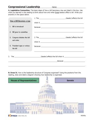 Congressional Leadership Worksheet Answer Key Explained