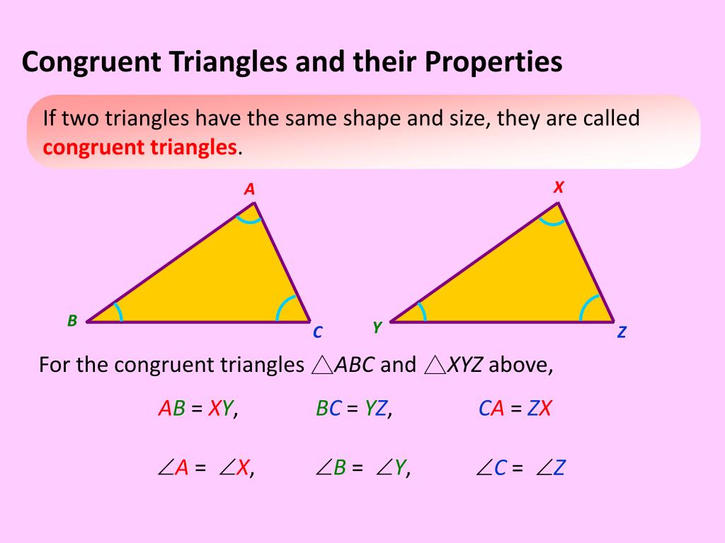 Congruence In Triangles Meaning Properties Congruent Triangles