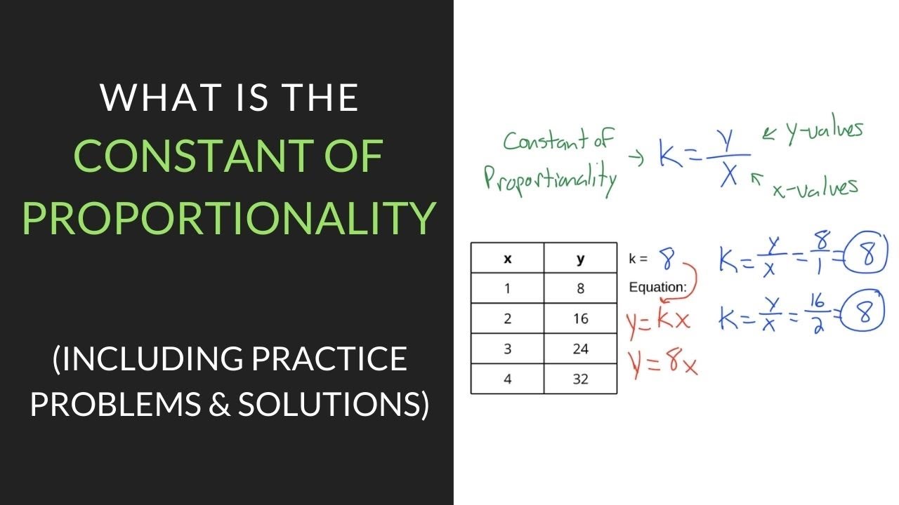 Constant Of Proportionality Made Easy Grade 7 Mathematics Youtube