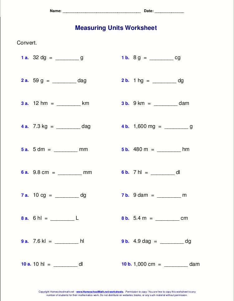 Metric System Conversion Made Easy: Downloadable Worksheet