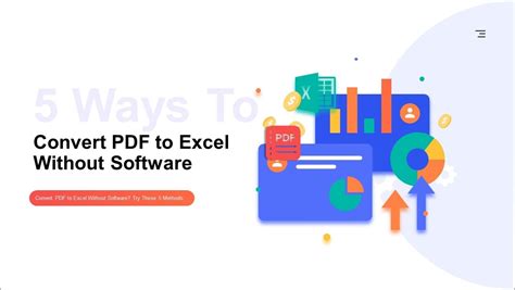 Convert Pdf To Excel Without Software A Guide