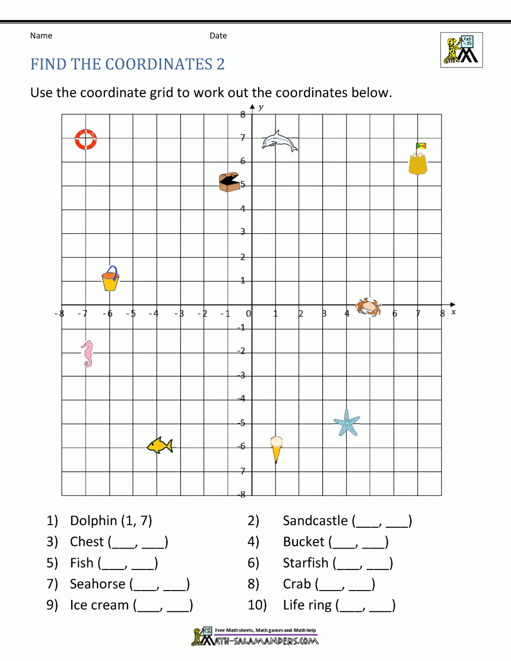 Coordinate Geometry Worksheet Corbettmaths